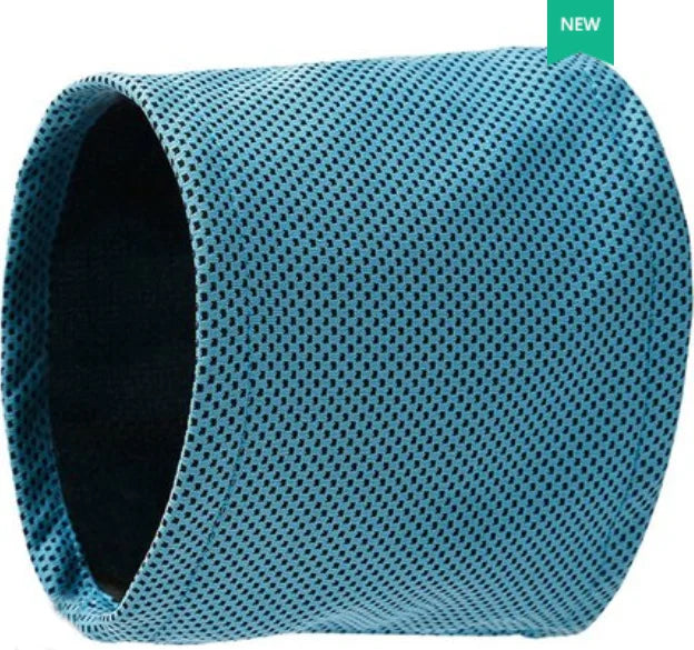 Instant-Refresh Cooling Bandana - Evaporative Heatstroke Prevention Collar in breathable blue mesh fabric designed for effective cooling and comfort.